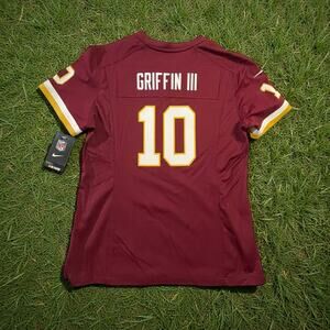 Nike Robert Griffin III #10 NFL Washington Redskins Red Home Jersey Women’s M